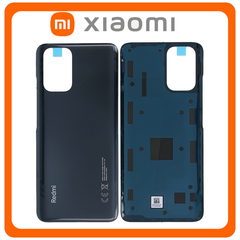 Γνήσια Original Xiaomi Redmi Note 10S (M2101K7BG, M2101K7BI) Rear Back Battery Cover Πίσω Καπάκι Πλάτη Μπαταρίας Shadow Black Μαύρο 550500015E9T 55050000Z19T (Service Pack By Xiaomi)
