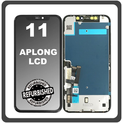 iPhone 11, iPhone11 (A2221, A2111) APLONG LCD Display Screen Assembly Οθόνη + Touch Screen Digitizer Μηχανισμός Αφής Black Μαύρο (Ref By Apple)​ (0% Defective Returns)