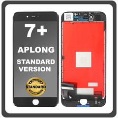 HQ OEM Συμβατό Με Apple iPhone 7+, iPhone7 Plus (A1661, A1784) APLONG Standard Version LCD Display Screen Assembly Οθόνη + Touch Screen Digitizer Μηχανισμός Αφής Black Μαύρο (Grade AAA) (0% Defective Returns)