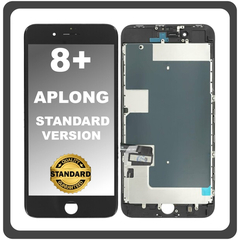 HQ OEM Συμβατό Με Apple iPhone 8+, iPhone 8 Plus (A1864, A1897) APLONG Standard Version LCD Display Screen Assembly Οθόνη + Touch Screen Digitizer Μηχανισμός Αφής Black Μαύρο (Premium A+)​ (0% Defective Returns)