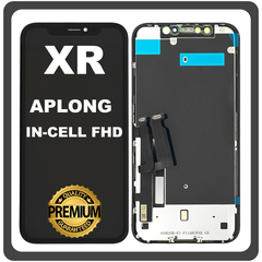 HQ OEM Συμβατό Με Apple iPhone XR, iPhoneXR (A2105, A1984) APLONG InCell FHD LCD Display Screen Assembly Οθόνη + Touch Screen Digitizer Μηχανισμός Αφής Black Μαύρο (Premium A+)​ (0% Defective Returns)