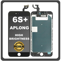 HQ OEM Συμβατό Με Apple iPhone 6S+, iPhone 6S Plus (A1634, A1687) APLONG High Brightness LCD Display Screen Assembly Οθόνη + Touch Screen Digitizer Μηχανισμός Αφής Black Μαύρο (Premium A+)​ (0% Defective Returns)