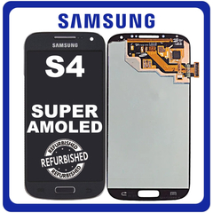 New Refurbished For Samsung I9500 Galaxy S4 (GT-I9500, SGH-I337M) Super AMOLED Display Screen Assembly Οθόνη + Touch Screen Digitizer Μηχανισμός Αφής Black Mist Μαύρο