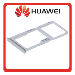 Γνήσια Original Huawei P30 lite (MAR-LX1M, MAR-AL00) SIM Card Tray + Micro SD Tray Pearl White Άσπρο 51661LWM (Service Pack By Huawei)