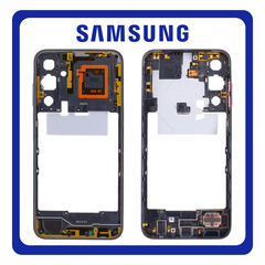 Γνήσια Original Samsung Galaxy A25 5G (SM-A256E, SM-A256E/DS) LCD Front Housing LCD Middle Frame Bezel + Buzzer Loudspeaker Sound Ringer Module Ηχείο Μεγάφωνο Optimistic Blue Μπλε GH82-33219D (Service Pack By Samsung)