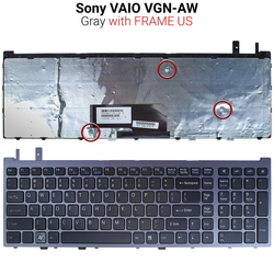 &Pi;&lambda;&eta;&kappa;&tau;&rho;&omicron;&lambda;ό&gamma;&iota;&omicron; Sony Vaio vgn-aw Gray Frame us