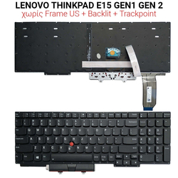 &Pi;&lambda;&eta;&kappa;&tau;&rho;&omicron;&lambda;ό&gamma;&iota;&omicron; Lenovo Thinkpad e15 Gen1 gen 2  + Backlit + Trackpoint