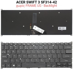 &Pi;&lambda;&eta;&kappa;&tau;&rho;&omicron;&lambda;ό&gamma;&iota;&omicron; Acer Swift 3 Sf314-42 no Frame us + Backlight