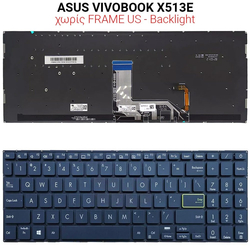 &Pi;&lambda;&eta;&kappa;&tau;&rho;&omicron;&lambda;ό&gamma;&iota;&omicron; Asus Vivobook X513e no Frame us + Backlight