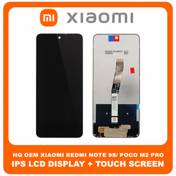 HQ OEM &Sigma;&upsilon;&mu;&beta;&alpha;&tau;ό &Gamma;&iota;&alpha; Xiaomi Redmi Note 9S (M2003J6A1G), Note 9 Pro (M2003J6B2G), Note 9 Pro Max (M2003J6B1I), Poco M2 Pro (MZB9623IN) IPS LCD Display Screen Assembly &Omicron;&theta;ό&nu;&eta; + Touch Screen Digitizer &Mu;&eta;&chi;&alpha;&nu;&iota;&sigma;&mu;ό&sigmaf; &Alpha;&phi;ή&sigmaf; Black &Mu;&alpha;ύ&rho;&omicron; (Premium A+)
