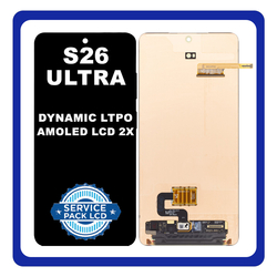 &Gamma;&nu;ή&sigma;&iota;&alpha; Original Samsung Galaxy S26 Ultra (SM-S948B, SM-S948B/DS) Dynamic LTPO AMOLED 2X LCD Display Screen Assembly &Omicron;&theta;ό&nu;&eta; + Touch Screen Digitizer &Mu;&eta;&chi;&alpha;&nu;&iota;&sigma;&mu;ό&sigmaf; &Alpha;&phi;ή&sigmaf; Black &Mu;&alpha;ύ&rho;&omicron; GH82-38875A (Service Pack By Samsung)