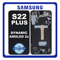 &Gamma;&nu;ή&sigma;&iota;&alpha; Original Samsung Galaxy S22 Plus 5G , S22+ 5G (SM-S906B, SM-S906B/DS) Dynamic AMOLED 2X LCD Display Screen Assembly &Omicron;&theta;ό&nu;&eta; + Touch Screen Digitizer &Mu;&eta;&chi;&alpha;&nu;&iota;&sigma;&mu;ό&sigmaf; &Alpha;&phi;ή&sigmaf; + Frame Bezel &Pi;&lambda;&alpha;ί&sigma;&iota;&omicron; &Sigma;&alpha;&sigma;ί Phantom Black &Mu;&alpha;ύ&rho;&omicron; GH82-27500A (Service Pack By Samsung)