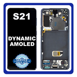 &Gamma;&nu;ή&sigma;&iota;&omicron; Original Samsung Galaxy S21 5G 2021 (SM-G991B, SM-G991B/DS) Dynamic AMOLED LCD Display Screen Assembly &Omicron;&theta;ό&nu;&eta; + Touch Screen Digitizer &Mu;&eta;&chi;&alpha;&nu;&iota;&sigma;&mu;ό&sigmaf; &Alpha;&phi;ή&sigmaf; + Frame Bezel &Pi;&lambda;&alpha;ί&sigma;&iota;&omicron; &Sigma;&alpha;&sigma;ί No Camera Phantom Gray &Gamma;&kappa;&rho;&iota; GH82-27255A GH82-27256A (Service Pack By Samsung)