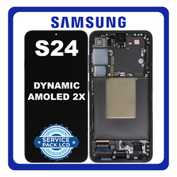 &Gamma;&nu;ή&sigma;&iota;&alpha; Original Samsung Galaxy S24 5G (SM-S921B, SM-S921B/DS) Dynamic LTPO AMOLED 2X LCD Display Screen Assembly &Omicron;&theta;ό&nu;&eta; + Touch Screen Digitizer &Mu;&eta;&chi;&alpha;&nu;&iota;&sigma;&mu;ό&sigmaf; &Alpha;&phi;ή&sigmaf; + Frame Bezel &Pi;&lambda;&alpha;ί&sigma;&iota;&omicron; &Sigma;&alpha;&sigma;ί Onyx Black &Mu;&alpha;ύ&rho;&omicron; GH82-33287A (Service Pack By Samsung)