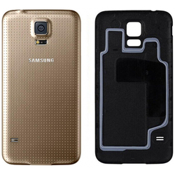 HQ OEM Samsung Galaxy S5 SM-G900F Battery Cover &Kappa;&alpha;&pi;ά&kappa;&iota; &Mu;&pi;&alpha;&tau;&alpha;&rho;ί&alpha;&sigmaf; Gold