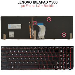 &Pi;&lambda;&eta;&kappa;&tau;&rho;&omicron;&lambda;ό&gamma;&iota;&omicron; Lenovo Ideapad Y500 + Backlit us