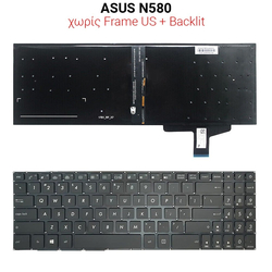 &Pi;&lambda;&eta;&kappa;&tau;&rho;&omicron;&lambda;ό&gamma;&iota;&omicron; Asus N580 no Frame us + Backlit