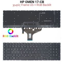 &Pi;&lambda;&eta;&kappa;&tau;&rho;&omicron;&lambda;ό&gamma;&iota;&omicron; hp Omen 17-cb no Frame us + rgb Backlit