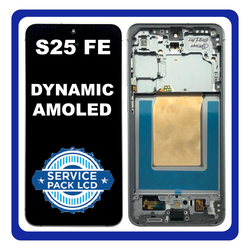 &Gamma;&nu;ή&sigma;&iota;&alpha; Original Samsung Galaxy S25 FE 5G (SM-S731B, SM-S731B/DS) Dynamic AMOLED 2X Display Screen Assembly &Omicron;&theta;ό&nu;&eta; + Touch Screen Digitizer &Mu;&eta;&chi;&alpha;&nu;&iota;&sigma;&mu;ό&sigmaf; &Alpha;&phi;ή&sigmaf; + Frame Bezel &Pi;&lambda;&alpha;ί&sigma;&iota;&omicron; &Sigma;&alpha;&sigma;ί Jet Black &Mu;&alpha;ύ&rho;&omicron; GH82-38431A (Service Pack) (Asmbld)