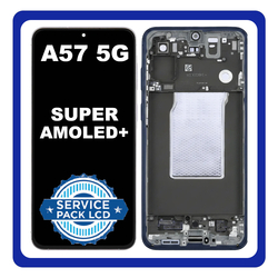 &Gamma;&nu;ή&sigma;&iota;&alpha; Original Samsung Galaxy A57 5G (SM-A576B, SM-A576B/DS) Super AMOLED+ Display Screen Assembly &Omicron;&theta;ό&nu;&eta; + Touch Screen Digitizer &Mu;&eta;&chi;&alpha;&nu;&iota;&sigma;&mu;ό&sigmaf; &Alpha;&phi;ή&sigmaf; + Frame Bezel &Pi;&lambda;&alpha;ί&sigma;&iota;&omicron; &Sigma;&alpha;&sigma;ί Navy Blue &Mu;&pi;&lambda;&epsilon; GH82-39285B (Service Pack By Samsung)