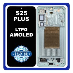 &Gamma;&nu;ή&sigma;&iota;&alpha; Original Samsung Galaxy S25 Plus S25+ (SM-S936B, SM-S936B/DS) Dynamic LTPO AMOLED 2X LCD Display Screen Assembly &Omicron;&theta;ό&nu;&eta; + Touch Screen Digitizer &Mu;&eta;&chi;&alpha;&nu;&iota;&sigma;&mu;ό&sigmaf; &Alpha;&phi;ή&sigmaf; + Frame &Pi;&lambda;&alpha;ί&sigma;&iota;&omicron; Mint &Pi;&rho;ά&sigma;&iota;&nu;&omicron; GH82-36368B (Service Pack) (Asmbld)