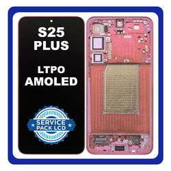 &Gamma;&nu;ή&sigma;&iota;&alpha; Original Samsung Galaxy S25 Plus S25+ (SM-S936B, SM-S936B/DS) Dynamic LTPO AMOLED 2X LCD Display Screen Assembly &Omicron;&theta;ό&nu;&eta; + Touch Screen Digitizer &Mu;&eta;&chi;&alpha;&nu;&iota;&sigma;&mu;ό&sigmaf; &Alpha;&phi;ή&sigmaf; + Frame &Pi;&lambda;&alpha;ί&sigma;&iota;&omicron; Coral Red &Kappa;ό&kappa;&kappa;&iota;&nu;&omicron; GH82-36368G​ (Service Pack) (Asmbld)