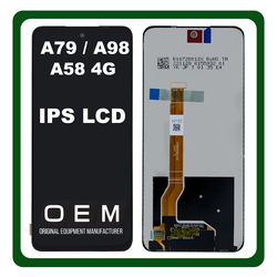 HQ OEM &Sigma;&upsilon;&mu;&beta;&alpha;&tau;ή &Mu;&epsilon; Oppo A79 (CPH2553, CPH2557) / Oppo A98 (CPH2529) / Oppo A58 4G (CPH2577) IPS LCD Display Assembly Screen &Omicron;&theta;ό&nu;&eta; + Touch Screen Digitizer &Mu;&eta;&chi;&alpha;&nu;&iota;&sigma;&mu;ό&sigmaf; &Alpha;&phi;ή&sigmaf; Black &Mu;&alpha;ύ&rho;&omicron; (Premium A+)