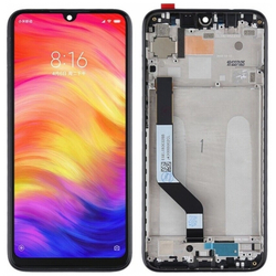 HQ OEM Xiaomi Redmi Note 7, Note7 (M1901F7G) Lcd Screen Display &Omicron;&theta;ό&nu;&eta; + Touch Screen Digitizer &Mu;&eta;&chi;&alpha;&nu;&iota;&sigma;&mu;ό&sigmaf; &Alpha;&phi;ή&sigmaf; + Frame &Pi;&lambda;&alpha;ί&sigma;&iota;&omicron; &Sigma;&alpha;&sigma;ί  Black &Mu;&alpha;ύ&rho;&omicron;
