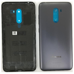 HQ OEM Pocophone F1 Battery cover &Kappa;&alpha;&pi;ά&kappa;&iota; &Mu;&pi;&alpha;&tau;&alpha;&rho;ί&alpha;&sigmaf; Black