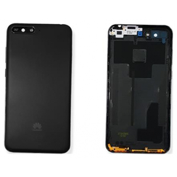 &Gamma;&nu;ή&sigma;&iota;&alpha; Original Huawei Y6 2018, (ATU-L11, ATU-L21, ATU-L22, ATU-LX3) Back Rear Battery Cover &Kappa;&alpha;&pi;ά&kappa;&iota; &Kappa;ά&lambda;&upsilon;&mu;&mu;&alpha; &Mu;&pi;&alpha;&tau;&alpha;&rho;ί&alpha;&sigmaf; 97070TXT Black &Mu;&alpha;ύ&rho;&omicron;
