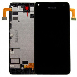&Gamma;&nu;ή&sigma;&iota;&alpha; Original Microsoft Lumia 550 LCD Display &Omicron;&theta;ό&nu;&eta; + Touch Screen &Mu;&eta;&chi;&alpha;&nu;&iota;&sigma;&mu;ό&sigmaf; &Alpha;&phi;ή&sigmaf; + Front Cover Black