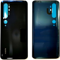 HQ OEM Xiaomi Mi Note 10, Mi Note 10 Pro, Rear Back Battery Cover, &Pi;ί&sigma;&omega; &Kappa;&alpha;&pi;ά&kappa;&iota; &Kappa;ά&lambda;&upsilon;&mu;&mu;&alpha; &Mu;&pi;&alpha;&tau;&alpha;&rho;ί&alpha;&sigmaf; Black (Premium A+)