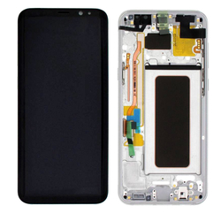 &Gamma;&nu;ή&sigma;&iota;&alpha; Original Samsung Galaxy S8 Plus G955F G955 &Omicron;&theta;ό&nu;&eta; LCD Display Screen + Touch Screen DIgitizer &Mu;&eta;&chi;&alpha;&nu;&iota;&sigma;&mu;ό&sigmaf; &Alpha;&phi;ή&sigmaf; + Frame &Pi;&lambda;&alpha;ί&sigma;&iota;&omicron; Silver GH97-20470B