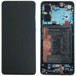 &Gamma;&nu;ή&sigma;&iota;&omicron; Original Huawei P30 (ELE-L09 ELE-L29) Lcd Screen Display &Omicron;&theta;ό&nu;&eta; + Touch Screen Digitizer &Mu;&eta;&chi;&alpha;&nu;&iota;&sigma;&mu;ό&sigmaf; &Alpha;&phi;ή&sigmaf; + &Pi;&lambda;&alpha;ί&sigma;&iota;&omicron; Frame Bezel AURORA BLUE 02352NLN 02354HRH (Service Pack By Huawei)