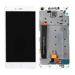 OEM HQ Xiaomi Redmi Note 4 / Redmi Note4 (MediaTek) LCD Display Assembly &Omicron;&theta;ό&nu;&eta; + Touch Screen Digitizer &Mu;&eta;&chi;&alpha;&nu;&iota;&sigma;&mu;ό&sigmaf; &Alpha;&phi;ή&sigmaf; + Frame &Pi;&lambda;&alpha;ί&sigma;&iota;&omicron; White (Grade AAA+++)