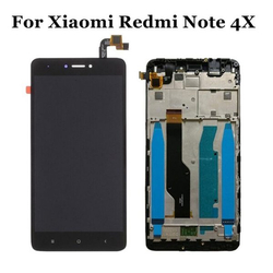 HQ OEM Xiaomi Redmi Note 4X / Redmi Note 4 Global LCD Display Assembly Screen &Omicron;&theta;ό&nu;&eta; + Touch Screen Digitizer &Mu;&eta;&chi;&alpha;&nu;&iota;&sigma;&mu;ό&sigmaf; &Alpha;&phi;ή&sigmaf; + Frame &Pi;&lambda;&alpha;ί&sigma;&iota;&omicron; Black  (Grade AAA+++)