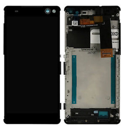 HQ OEM Sony Xperia C5 Ultra / E5506 / E5533 / E5563 / E5553 LCD Display Screen &Omicron;&theta;ό&nu;&eta; + Touch Screen Digitizer &Mu;&eta;&chi;&alpha;&nu;&iota;&sigma;&mu;ό&sigmaf; &Alpha;&phi;ή&sigmaf; + Frame &Pi;&lambda;&alpha;ί&sigma;&iota;&omicron; Black (Premium A+)