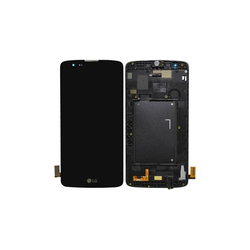 OEM HQ LG K8 K350 &Omicron;&theta;ό&nu;&eta; LCD Display Screen + Touch Screen Digitizer &Mu;&eta;&chi;&alpha;&nu;&iota;&sigma;&mu;ό&sigmaf; &Omicron;&theta;ό&nu;&eta;&sigmaf; &Alpha;&phi;ή&sigmaf; + Frame Bezel &Pi;&lambda;&alpha;ί&sigma;&iota;&omicron; &Pi;&rho;ό&sigma;&omicron;&psi;&eta; Black