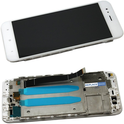 OEM HQ Xiaomi Mi 5X/Mi A1 MiA1 LCD Display &Omicron;&theta;ό&nu;&eta; + Touch Screen Digitizer &Mu;&eta;&chi;&alpha;&nu;&iota;&sigma;&mu;ό&sigmaf; &Alpha;&phi;ή&sigmaf; + Frame &Pi;&lambda;&alpha;ί&sigma;&iota;&omicron; White​