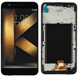 HQ OEM LG K10 2017 DUAL SIM M250  LCD Display Screen &Omicron;&theta;ό&nu;&eta; + Touch Screen Digitizer &Mu;&eta;&chi;&alpha;&nu;&iota;&sigma;&mu;ό&sigmaf; &Alpha;&phi;ή&sigmaf; + Frame Front Cover &Pi;&lambda;&alpha;ί&sigma;&iota;&omicron; Black (Grade AAA+++)