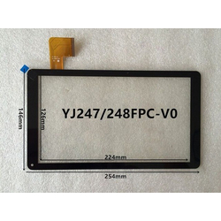 OEM HQ Universal Tablet 10.1'' Digitizer Touch Screen Digitizer &Mu;&eta;&chi;&alpha;&nu;&iota;&sigma;&mu;ό&sigmaf; &Omicron;&theta;ό&nu;&eta; &Alpha;&phi;ή&sigmaf; YJ247/248FPC-V1 estar mid1228 Black