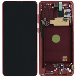 &Gamma;&nu;ή&sigma;&iota;&alpha; Original Samsung Galaxy Note 10 Lite SM-N770F N770 &Omicron;&theta;ό&nu;&eta; LCD Display Screen + Touch Screen DIgitizer &Mu;&eta;&chi;&alpha;&nu;&iota;&sigma;&mu;ό&sigmaf; &Alpha;&phi;ή&sigmaf; + Frame &Pi;&lambda;&alpha;ί&sigma;&iota;&omicron; Red GH82-22055C GH82-22193C GH82-22194C GH82-22192C (Service Pack By Samsung)