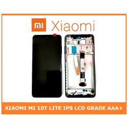 HQ OEM Xiaomi Mi 10T Lite, Mi10T Lite, IPS LCD, 120Hz, HDR10, LCD DISPLAY SCREEN + TOUCH SCREEN DIGITIZER &Mu;&Eta;&Chi;&Alpha;&Nu;&Iota;&Sigma;&Mu;&Omicron;&Sigma; &Alpha;&Phi;&Eta;&Sigma; + FRAME &Pi;&Lambda;&Alpha;&Iota;&Sigma;&Iota;&Omicron; ATLANTIC BLUE (GRADE AAA+++)