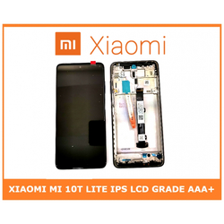 HQ OEM Xiaomi Mi 10T Lite, Mi10T Lite, IPS LCD, 120Hz, HDR10, LCD DISPLAY SCREEN + TOUCH SCREEN DIGITIZER &Mu;&Eta;&Chi;&Alpha;&Nu;&Iota;&Sigma;&Mu;&Omicron;&Sigma; &Alpha;&Phi;&Eta;&Sigma; + FRAME &Pi;&Lambda;&Alpha;&Iota;&Sigma;&Iota;&Omicron; PEARL GRAY (GRADE AAA+++)