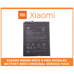 &Gamma;&nu;ή&sigma;&iota;&alpha; Original Xiaomi Redmi Note 9 Pro , Redmi Note9 Pro, &Mu;&pi;&alpha;&tau;&alpha;&rho;ί&alpha; BN53 Battery 5020mAh (SERVICE PACK BY XIAOMI) 46020000181G