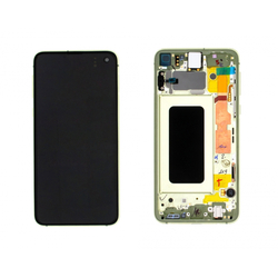 &Gamma;&nu;ή&sigma;&iota;&alpha; Original Samsung Galaxy S10e , SM-G970F G970 &Omicron;&theta;ό&nu;&eta; LCD Display Screen + Touch Screen DIgitizer &Mu;&eta;&chi;&alpha;&nu;&iota;&sigma;&mu;ό&sigmaf; &Alpha;&phi;ή&sigmaf; + Frame &Pi;&lambda;&alpha;ί&sigma;&iota;&omicron; Yellow GH82-18852G