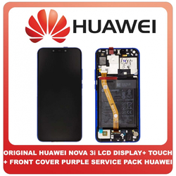 &Gamma;&nu;ή&sigma;&iota;&omicron; Original Huawei Nova 3i INE-LX1 P Smart Plus 2018 SNE-L21 ​LCD Display Screen &Omicron;&theta;ό&nu;&eta; + Touch Screen DIgitizer &Mu;&eta;&chi;&alpha;&nu;&iota;&sigma;&mu;ό&sigmaf; &Alpha;&phi;ή&sigmaf; + Battery &Mu;&pi;&alpha;&tau;&alpha;&rho;ί&alpha; + Front Cover &Mu;&pi;&rho;&omicron;&sigma;&tau;&iota;&nu;ό &Kappa;ά&lambda;&upsilon;&mu;&mu;&alpha; Purple &Mu;&omega;&beta; 02352BUH (Service Pack By Huawei)