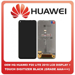 OEM HQ Huawei P20 Lite 2019 (GLK-L21) LCD Display Screen &Omicron;&theta;ό&nu;&eta; + Touch Screen Digitizer &Mu;&eta;&chi;&alpha;&nu;&iota;&sigma;&mu;ό&sigmaf; &Alpha;&phi;ή&sigmaf; Black &Mu;&alpha;ύ&rho;&omicron; (GRADE AAA+++)