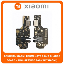 Original &Gamma;&nu;ή&sigma;&iota;&omicron; Xiaomi Redmi Note 8, Redmi Note8 (M1908C3JH , M1908C3JG , M1908C3JI) ​&Kappa;&alpha;&lambda;&omega;&delta;&iota;&omicron;&tau;&alpha;&iota;&nu;ί&alpha; &Phi;ό&rho;&tau;&iota;&sigma;&eta;&sigmaf; SUB Type C Plug Charging Board (Charging Dock Flex) + Mic &Mu;&iota;&kappa;&rho;ό&phi;&omega;&nu;&omicron; (Service Pack By Xiaomi)