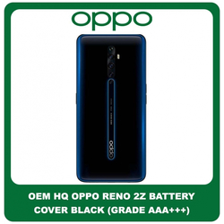 OEM HQ Oppo Reno 2Z , Reno2Z (PCKM70, PCKT00, PCKM00, CPH1945, CPH1951, PCKM80) Rear Back Battery Cover &Pi;ί&sigma;&omega; &Kappa;ά&lambda;&upsilon;&mu;&mu;&alpha; &Kappa;&alpha;&pi;ά&kappa;&iota; &Mu;&pi;&alpha;&tau;&alpha;&rho;ί&alpha;&sigmaf; Black &Mu;&alpha;ύ&rho;&omicron; (Grade AAA+++)